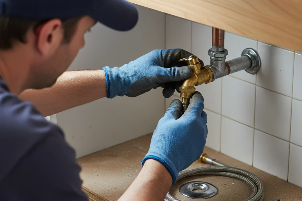 Shutoff valve and fitting work during Repiping in Camanche